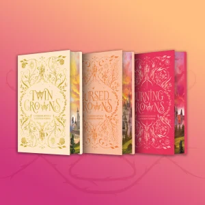 Exclusive Twin Crowns special edition hardback set with foiled covers and sprayed edges.